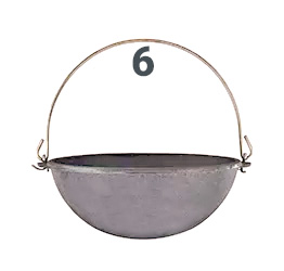 قازن چدنی اصل 28 سانتی قازن چدن 6 لیتری (دسته دار)