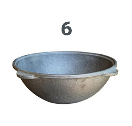 قازن چدنی اصل 28 سانتی قازن چدن 6 لیتری (بدون دسته)